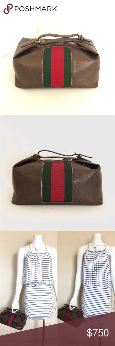 gucci toiletry bag brown|vintage Gucci toiletry bag.